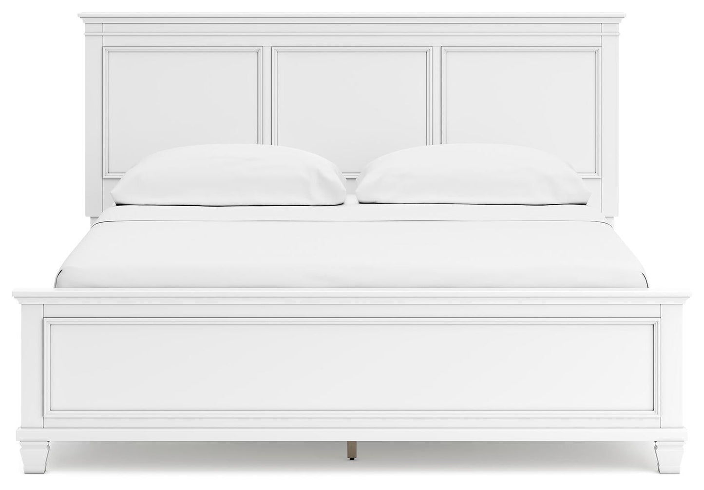 Fortman California  Panel Bed With Mirrored Dresser And Nightstand