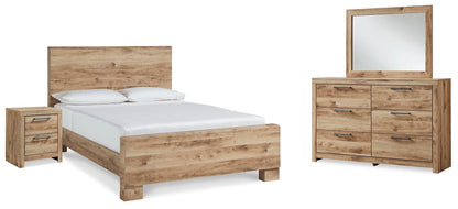 Hyanna  Panel Bed, Dresser, Mirror And Nightstand