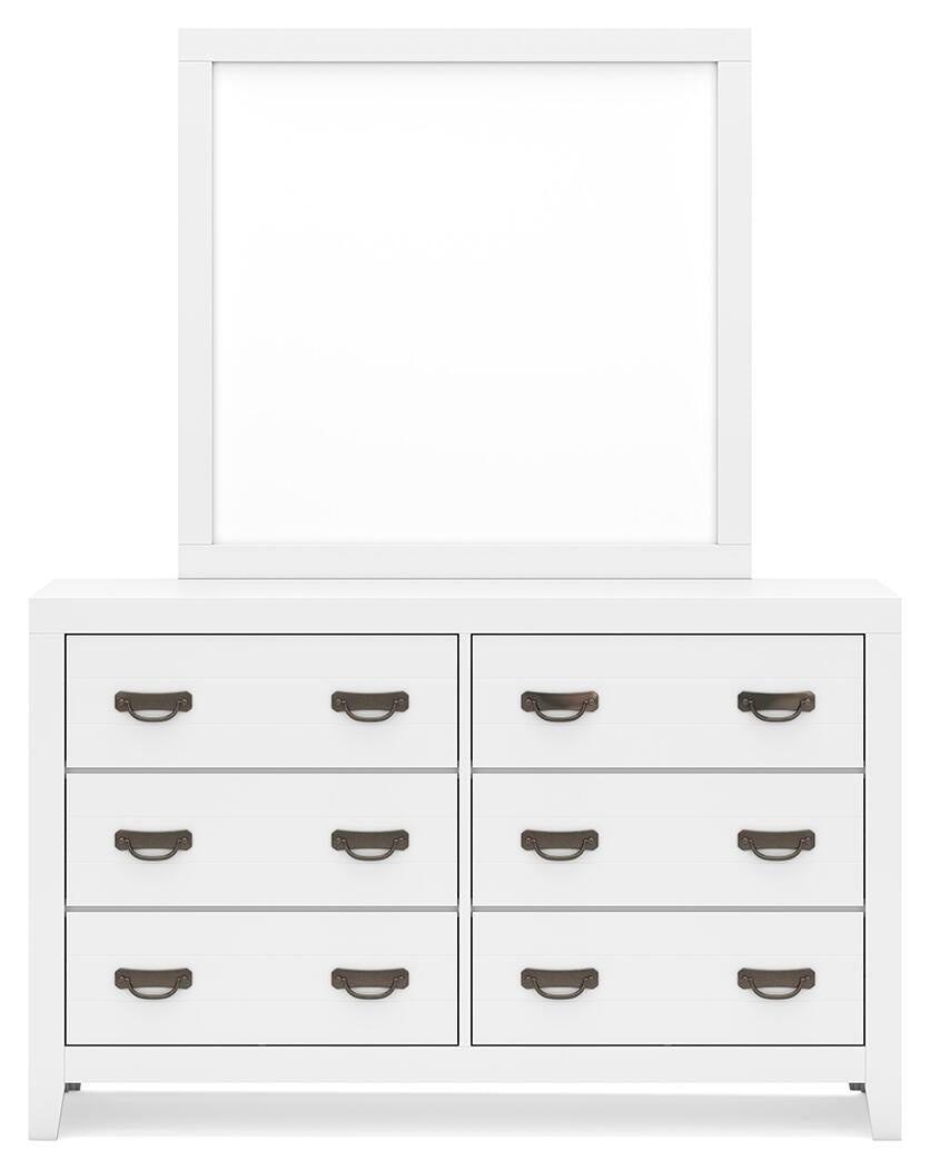 Binterglen  Panel Bed, Dresser, Mirror, Chest And Nightstand