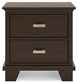 Covetown  Panel Bed With Mirrored Dresser And Nightstand