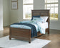 Danabrin  Panel Bed With Mirrored Dresser