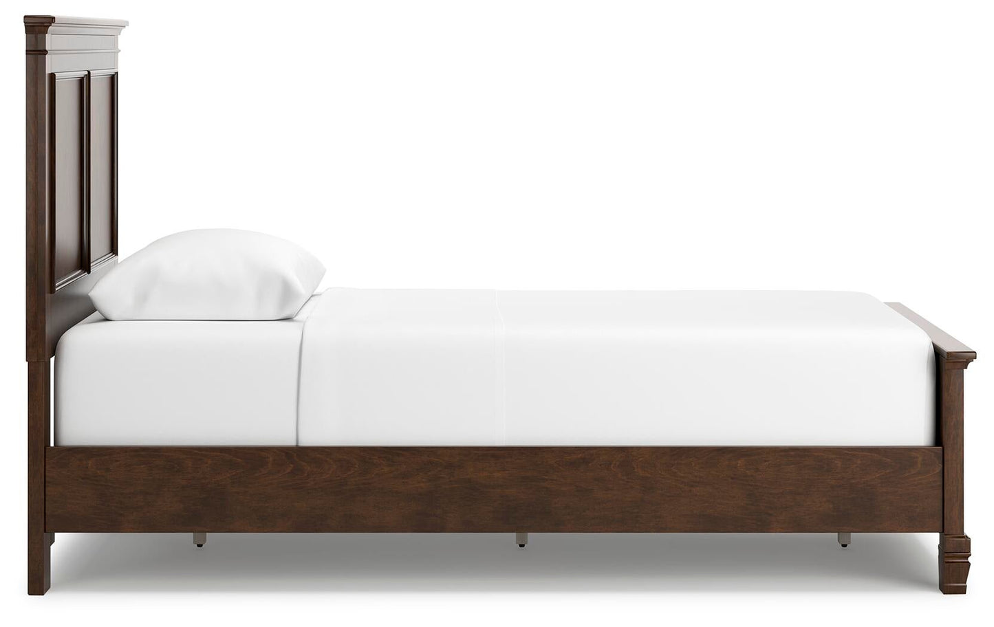 Danabrin  Panel Bed With Mirrored Dresser