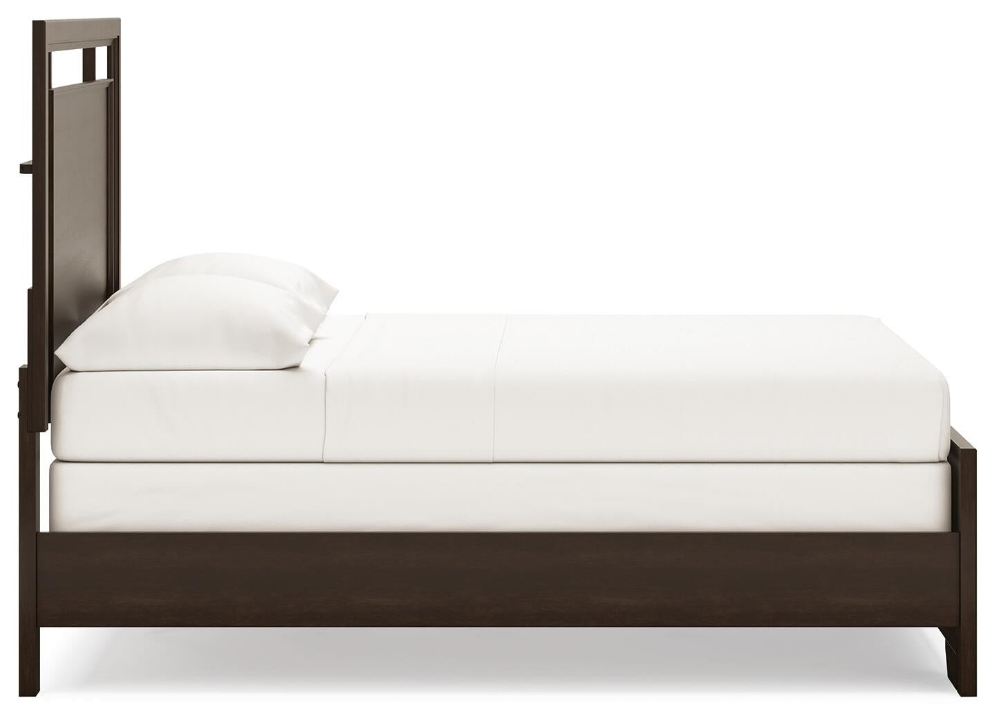 Covetown  Panel Bed With Mirrored Dresser