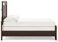 Covetown  Panel Bed With Mirrored Dresser