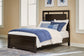 Covetown  Panel Bed With Mirrored Dresser