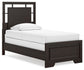Covetown  Panel Bed, Dresser, Mirror, Chest And Nightstand