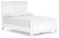 Fortman  Panel Bed With Mirrored Dresser