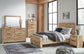 Hyanna  Panel Bed, Dresser, Mirror And Nightstand