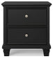 Lanolee California  Panel Bed With Mirrored Dresser, Chest And Nightstand