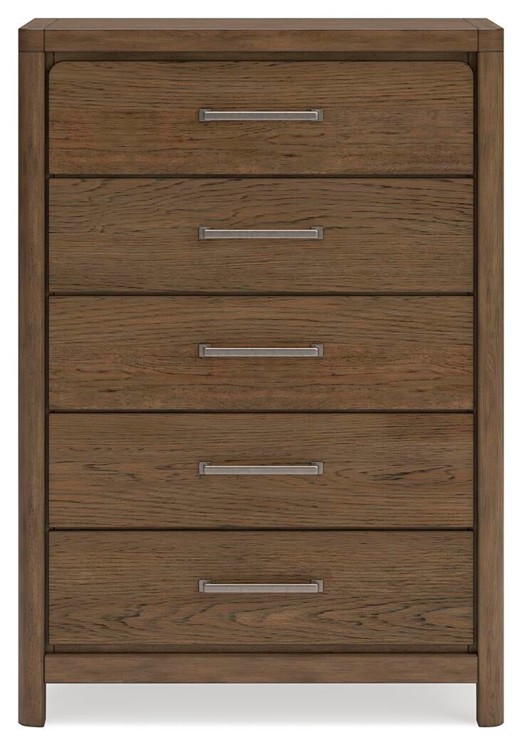 Cabalynn  Panel Bed With Storage With Mirrored Dresser, Chest And Nightstand