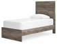 Ralinksi  Panel Bed With Mirrored Dresser