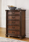 Lavinton  Poster Bed, Dresser, Mirror, Chest And Nightstand