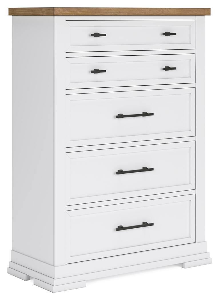 Ashbryn  Panel Storage Bed, Dresser, Mirror, Chest And Nightstand