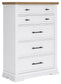 Ashbryn  Panel Storage Bed, Dresser, Mirror, Chest And Nightstand