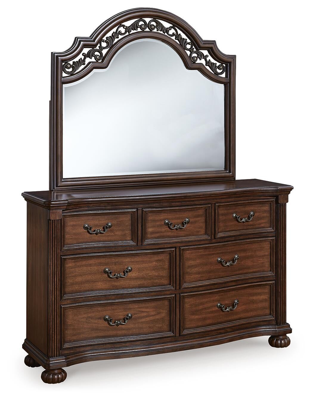 Lavinton  Poster Bed, Dresser, Mirror, Chest And Nightstand
