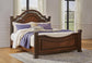 Lavinton California  Poster Bed With Mirrored Dresser And Nightstand