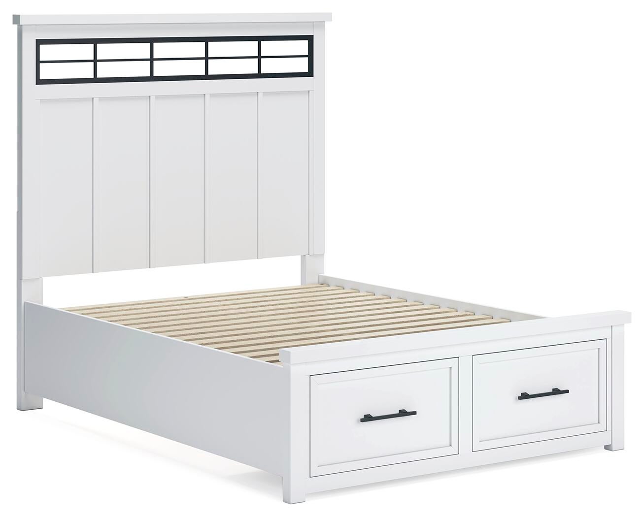 Ashbryn  Panel Storage Bed, Dresser, Mirror, Chest And Nightstand