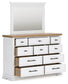 Ashbryn  Panel Storage Bed, Dresser, Mirror And Nightstand