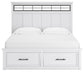 Ashbryn  Panel Storage Bed, Dresser, Mirror And Nightstand