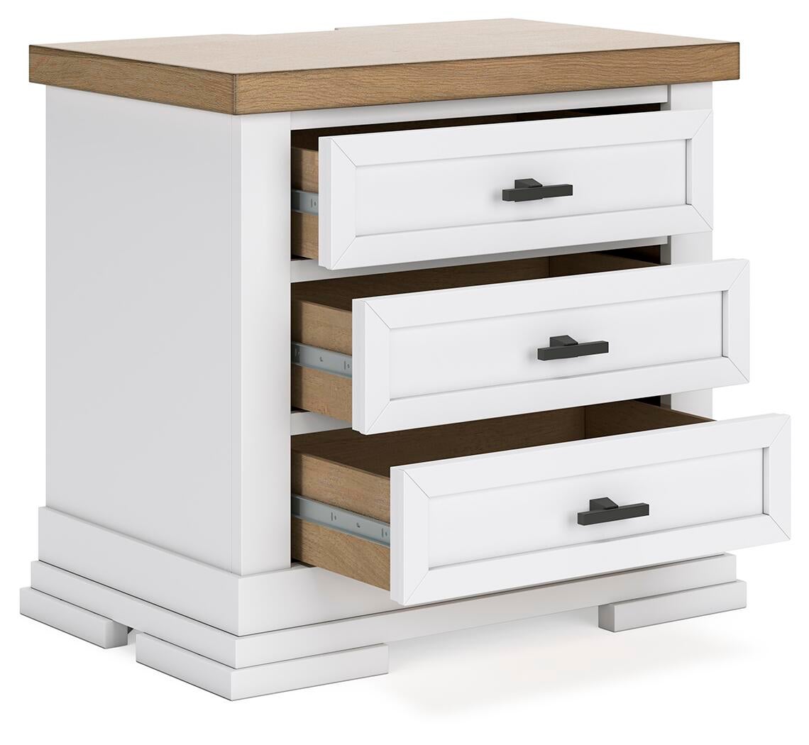 Ashbryn  Panel Storage Bed, Dresser, Mirror And Nightstand
