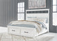 Ashbryn  Panel Storage Bed, Dresser, Mirror And Nightstand
