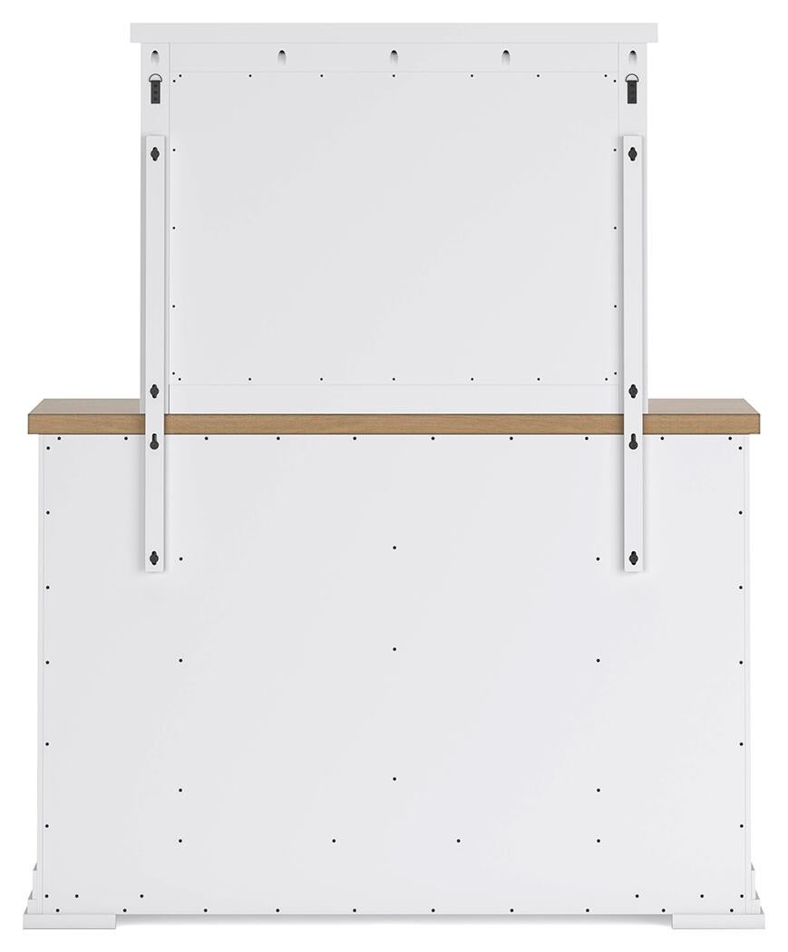 Ashbryn California  Panel Storage Bed, Dresser, Mirror And Nightstand