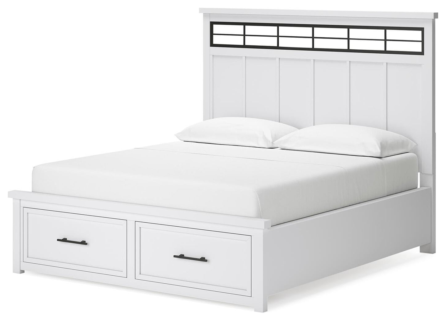 Ashbryn California  Panel Storage Bed, Dresser, Mirror And Nightstand