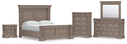 Blairhurst California  Panel Bed, Dresser, Mirror, Chest And Nightstand