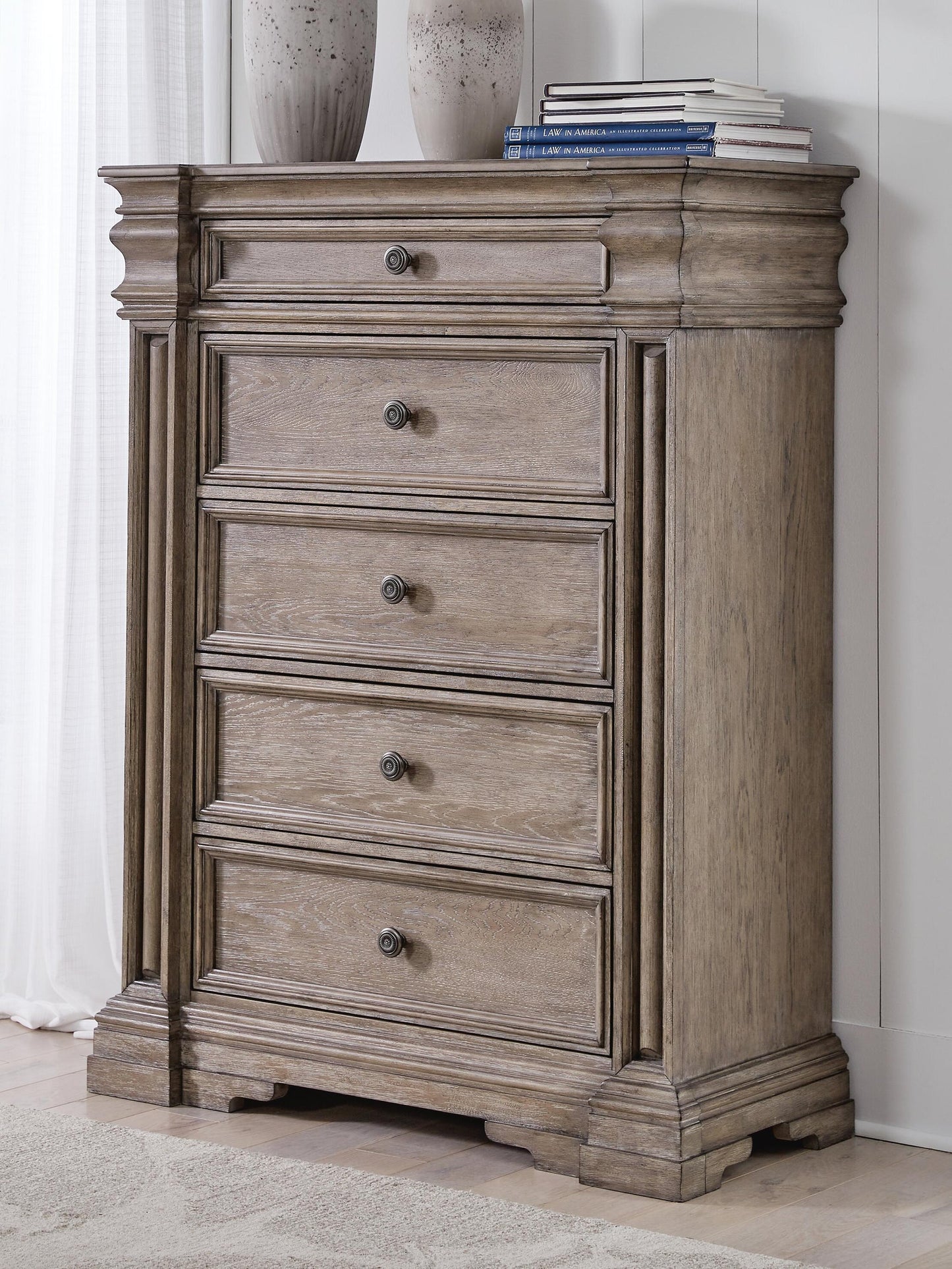 Blairhurst California  Panel Bed, Dresser, Mirror, Chest And Nightstand