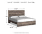 Ralinksi  Panel Bed With Mirrored Dresser
