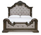 Maylee  Upholstered Bed, Dresser, Mirror, Chest And Nightstand
