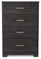 Belachime  Panel Bed With Mirrored Dresser, Chest And Nightstand
