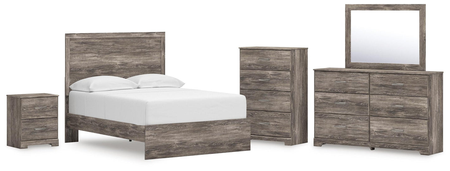 Ralinksi  Panel Bed, Dresser, Mirror, Chest And Nightstand
