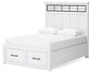 Ashbryn  Panel Storage Bed, Dresser, Mirror And Nightstand