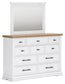 Ashbryn  Panel Storage Bed, Dresser And Mirror