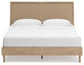 Cielden  Panel Bed With Mirrored Dresser And Nightstand