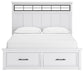 Ashbryn California  Panel Storage Bed, Dresser And Mirror