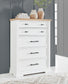 Ashbryn California  Panel Storage Bed, Dresser, Mirror, Chest And Nightstand