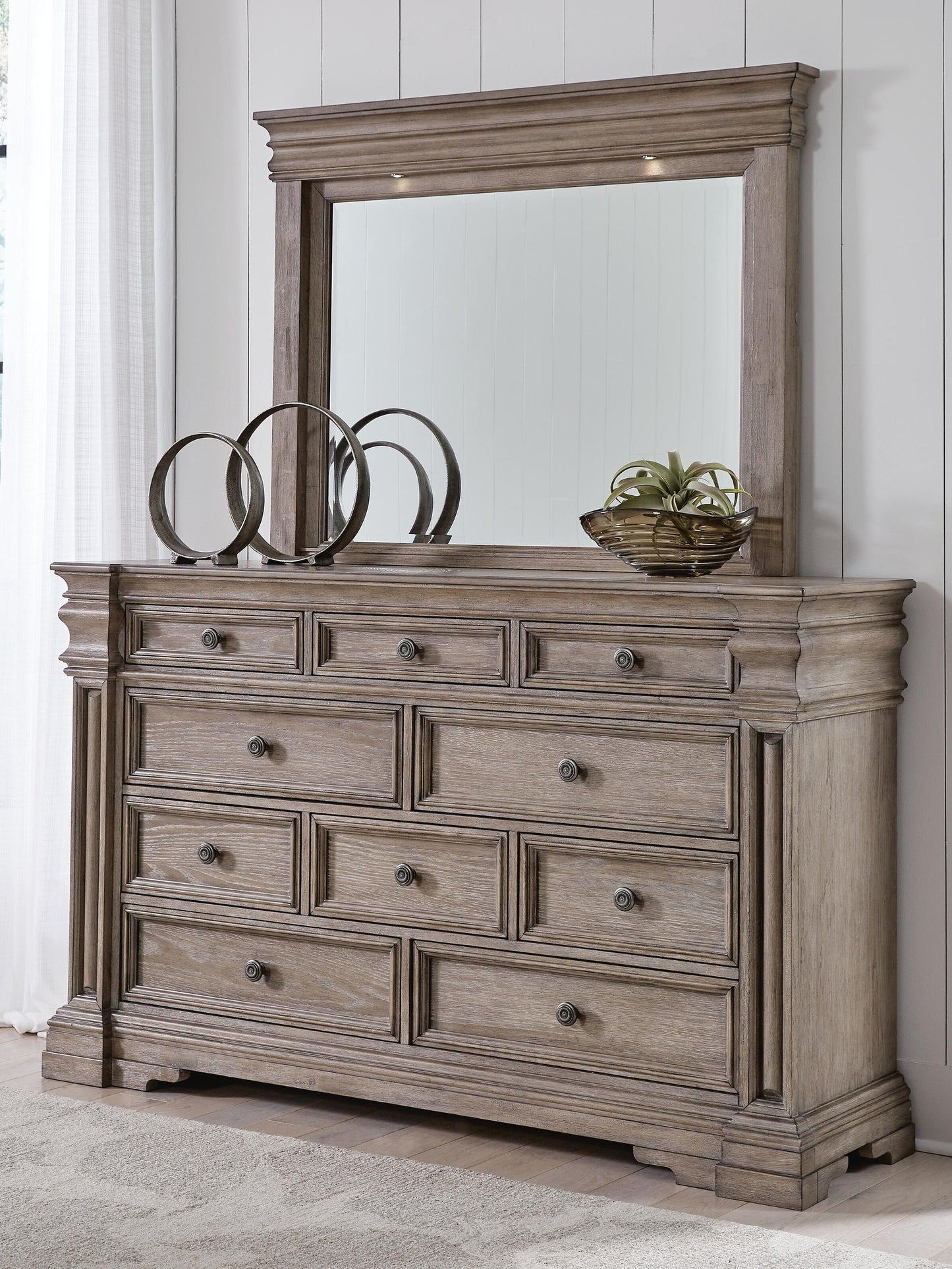 Blairhurst  Panel Bed, Dresser, Mirror, Chest And Nightstand