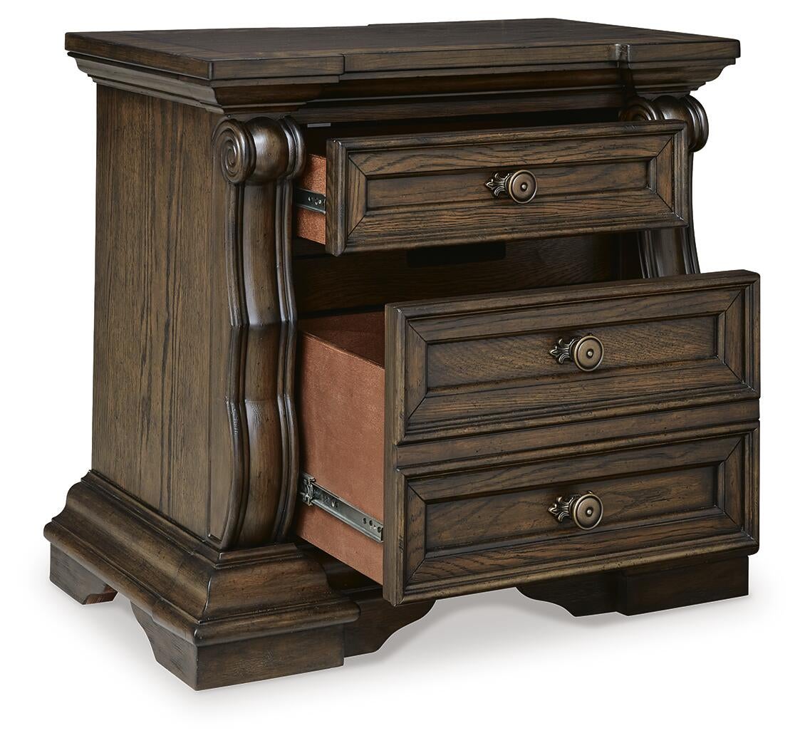 Maylee California  Upholstered Bed, Dresser, Mirror, Chest And Nightstand