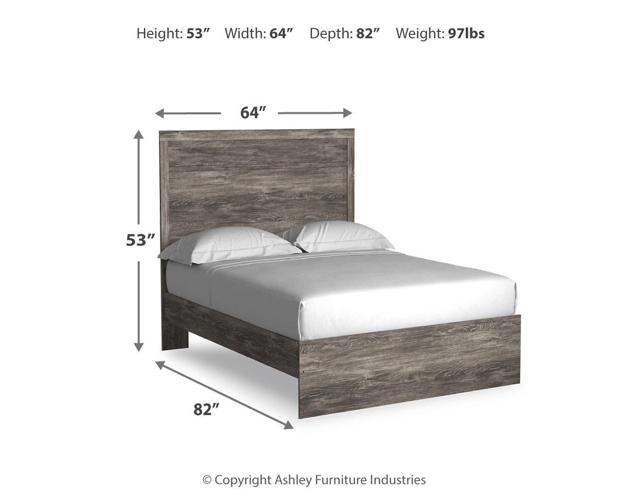 Ralinksi  Panel Bed With Mirrored Dresser