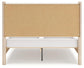Cadmori  Upholstered Panel Bed With Mirrored Dresser