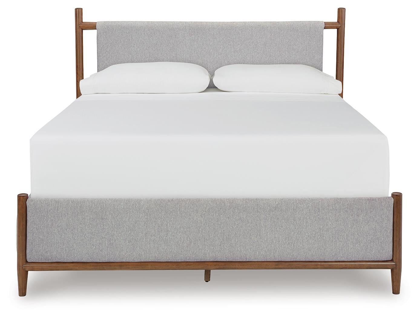 Lyncott  Upholstered Panel Bed, Dresser, Mirror, Chest And Nightstand