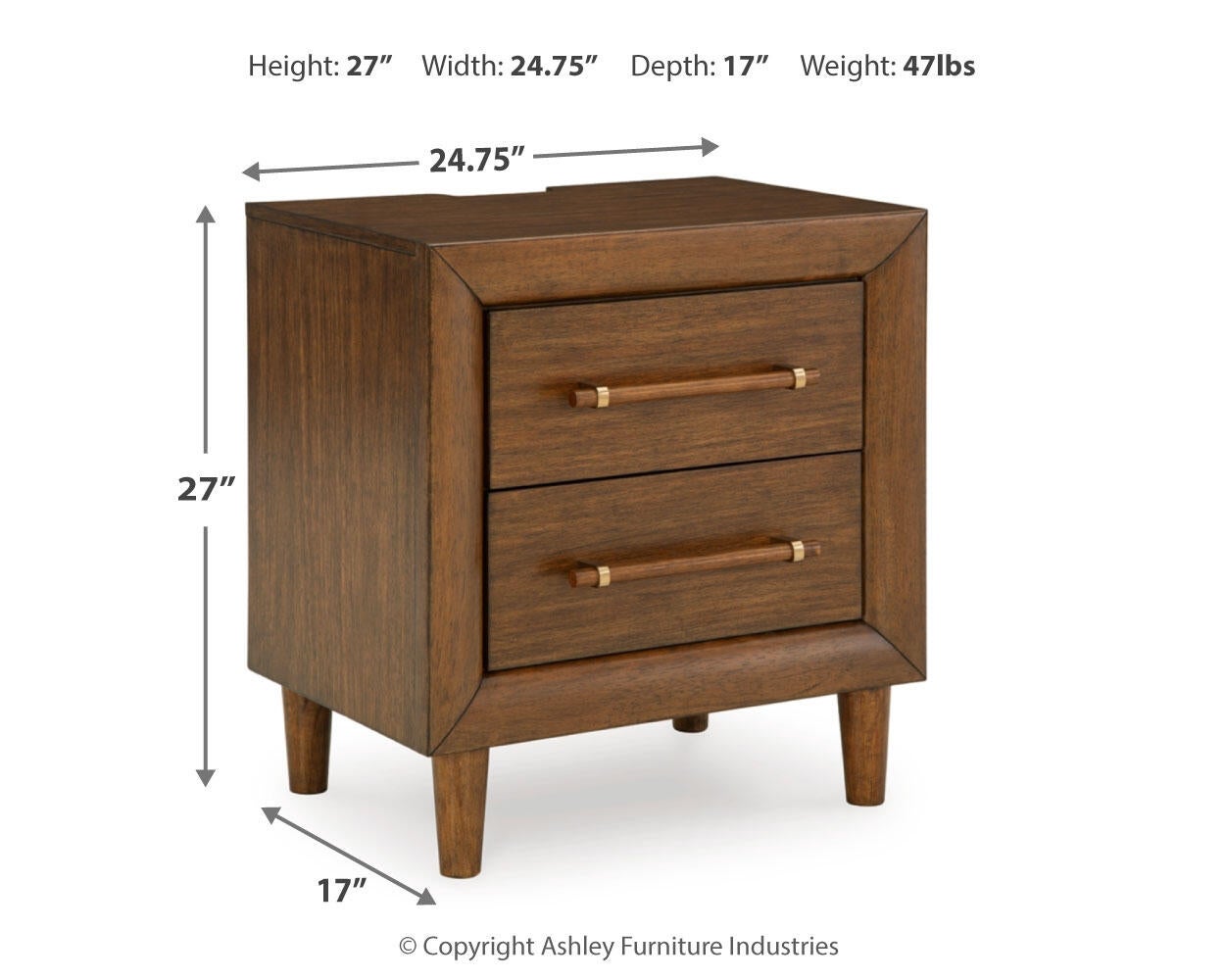 Lyncott  Upholstered Panel Bed, Dresser, Mirror, Chest And Nightstand