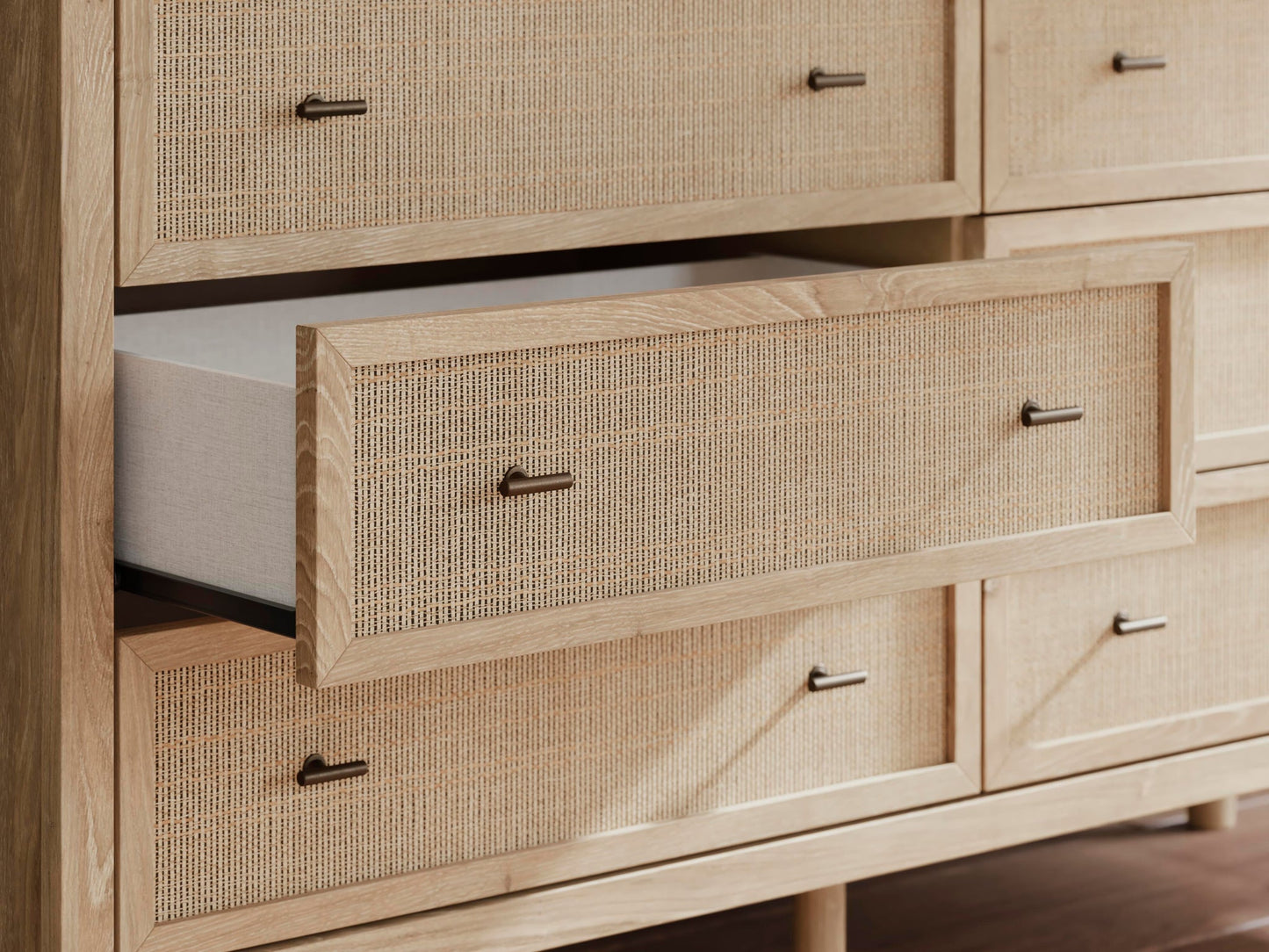 Cielden  Panel Headboard, Dresser, Mirror, Chest And Nightstand