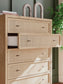 Cielden  Panel Headboard, Dresser, Mirror, Chest And Nightstand