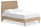 Cielden  Panel Bed With Mirrored Dresser