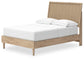 Cielden  Panel Bed With Mirrored Dresser