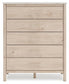 Cadmori  Upholstered Panel Bed With Mirrored Dresser, Chest And Nightstand