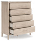 Cadmori  Upholstered Panel Bed With Mirrored Dresser, Chest And Nightstand